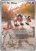 Mr. Mime #179/165 - Pokemon Scarlet & Violet - Scarlet &, Hobby en Vrije tijd, Verzamelkaartspellen | Pokémon, Nieuw, Foil, Verzenden