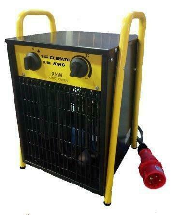 Te huur - Elektrische Heater 9000 Watt, Doe-het-zelf en Verbouw, Verwarming en Radiatoren, 800 watt of meer, Zo goed als nieuw