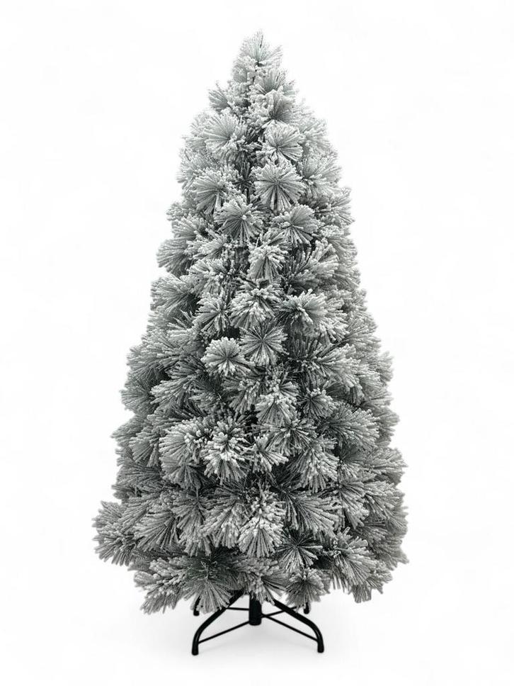 XMS-Trees Kunstkerstboom Fairbanks H150xØ76cm met besneeuwde, Diversen, Kerst, Ophalen of Verzenden