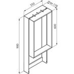 Planchet Novellini Kuadra voor Douchewand 90x35x18 cm Chroom, Nieuw, Ophalen of Verzenden