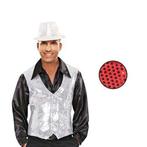 Pailletten gilet rood, Verzenden, Nieuw, Feestartikel