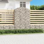 vidaXL Schanskorf gewelfd 150x30x220/240 cm gegalvaniseerd, 100 cm of meer, Verzenden, Nieuw, Metaal