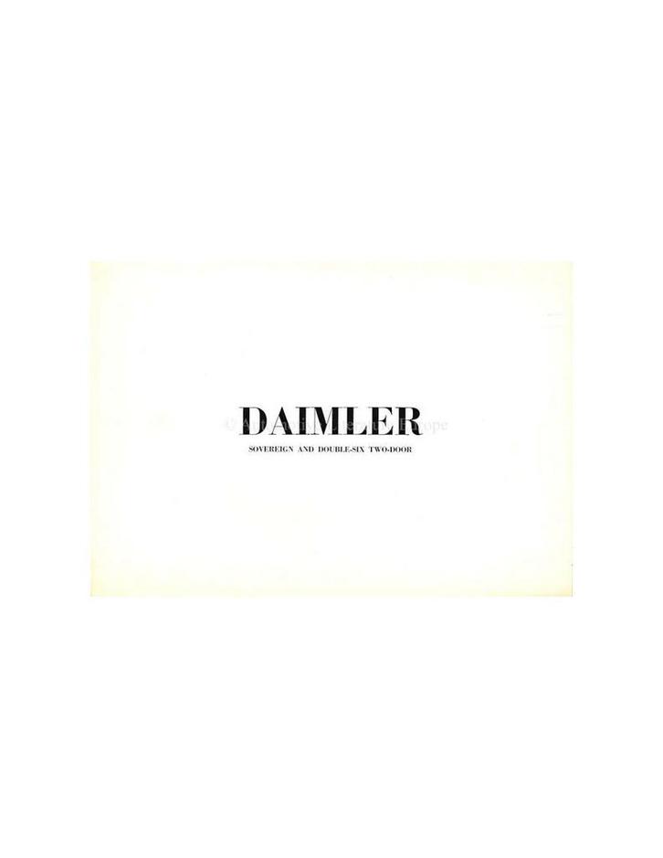 1974 DAIMLER SOVEREIGN / DOUBLE-SIX TWO-DOOR BROCHURE, Boeken, Auto's | Folders en Tijdschriften