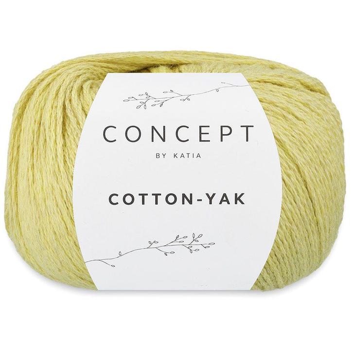 Katia Concept Cotton-Yak - 135 zachtgeel - Katoen / Jakwol, Hobby en Vrije tijd, Breien en Haken, Ophalen of Verzenden