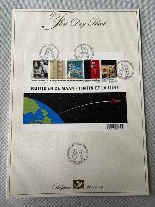 1 Set van 2 velletjes postzegels - Tintin, Boeken, Stripboeken