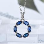 Zonder minimumprijs - Ketting met hanger Zilver - 2.26ct., Sieraden, Tassen en Uiterlijk, Antieke sieraden