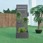 Plantenbak met tuinscherm Heerde HKC 150x56x38 cm grijs [en., Tuin en Terras, Verzenden, Nieuw