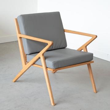 Xtravi - eikenhouten fauteuil leren kussens beschikbaar voor biedingen