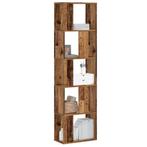 vidaXL Boekenkast 5-laags 45x23,5x162,5 cm bewerkt hout oud, Verzenden, Nieuw, Overige houtsoorten