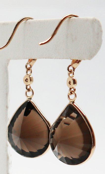 Zonder Minimumprijs - Oorbellen - 14 karaat Geel goud Quartz, Sieraden, Tassen en Uiterlijk, Oorbellen