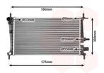 RADIATOR VOOR FORD FIESTA IV 1995-1999 1098809, Ophalen of Verzenden, Nieuw