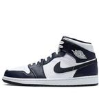 Air Jordan 1 Mid White Metallic Gold Obsidian - 40 T/M 45, Kleding | Heren, Nieuw, Blauw, Sneakers of Gympen, Nike