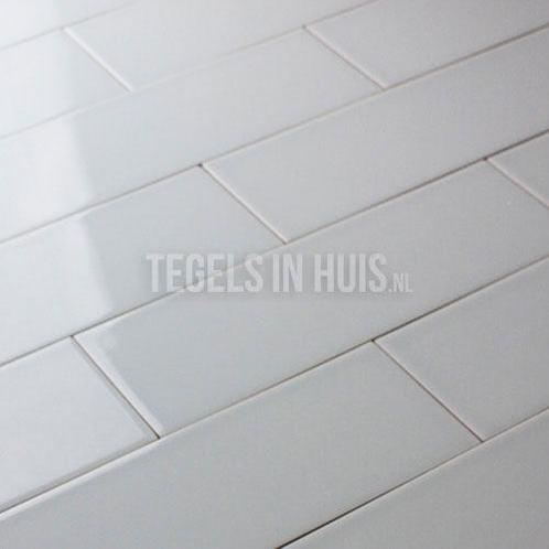 Wandtegel 10x30 cm vt thee groen glans wandtegel, Doe-het-zelf en Verbouw, Tegels, Wandtegels, Nieuw, 10 m² of meer, Keramiek