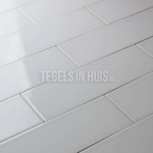 Wandtegel 10x30 cm vt thee groen glans wandtegel, Doe-het-zelf en Verbouw, Tegels, Wandtegels, Nieuw, 10 m² of meer, Keramiek