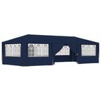 Partytent met zijwanden professioneel 90 g/m 4x9 m blauw, Huis en Inrichting, Verzenden, Nieuw