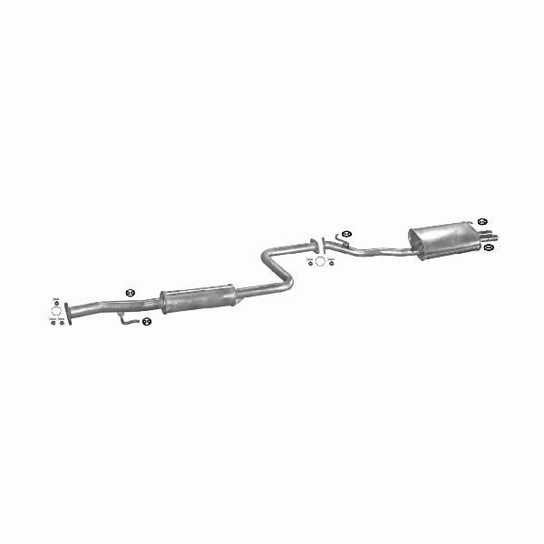 Complete Uitlaatset Honda Accord 2.0 1990.01 - 1992.11, Auto-onderdelen, Uitlaatsystemen, Verzenden