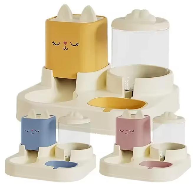 Automatische Voer- en Drinkbak Kat en Hond – 2-in-1 Groot, Dieren en Toebehoren, Kattenvoerbakken en Drinkbakken, Nieuw, Verzenden