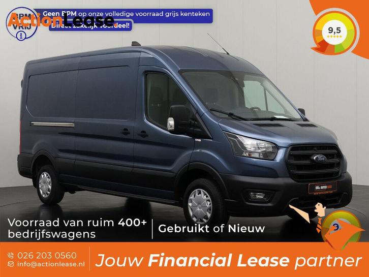 Ford Transit Bestelbus L3 H2 2022 Diesel Handgeschakeld, Auto's, Ford, Dealer onderhouden, Te koop, Zwart, Handgeschakeld, Financial lease
