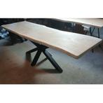 Boomstamtafel, Boomstamblad, Spiderpoot,Lange Eettafel, €525, Huis en Inrichting, Vijf personen of meer, Rechthoekig, Overige houtsoorten
