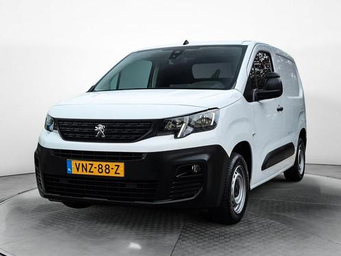Peugeot Partner 1.5 BlueHDI Premium (102 PK), Auto's, Bestelauto's, Dealer onderhouden, Lease, Zwart, Handgeschakeld, Wit, Financial lease