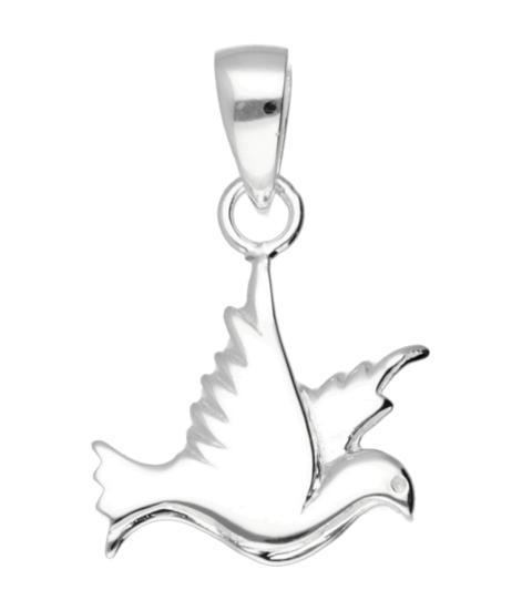 Zilveren Duif kettinghanger, Sieraden, Tassen en Uiterlijk, Kettinghangers, Verzenden