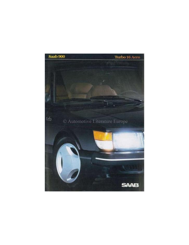1984 SAAB 900 TURBO 16 AERO BROCHURE NEDERLANDS, Boeken, Auto's | Folders en Tijdschriften