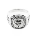 Zilveren heren ring | Superman symbool (zilveren ring), Sieraden, Tassen en Uiterlijk, Ringen, Met edelsteen, Gebruikt, Heer, Ophalen of Verzenden