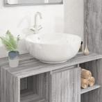 vidaXL Wasbak 44x17 cm rond keramiek wit, Verzenden, Nieuw