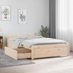 vidaXL Bedframe met lades 90x190 cm, Huis en Inrichting, 90 cm, Eenpersoons, Bruin, Verzenden