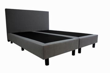 Hotel Boxspring Grijs - Zonder Matras - 90x200 cm beschikbaar voor biedingen