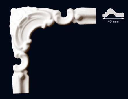 Hoekbocht BU40D, Set (= 4 stuks), Doe-het-zelf en Verbouw, Plinten en Afwerking, Nieuw, Ophalen of Verzenden