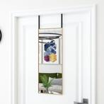 vidaXL Deurspiegel 30x80 cm glas en aluminium goudkleurig, Verzenden, Nieuw