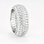 Ring Platina - 4.57ct. tw. Diamant (Natuurlijk) - VVS-Pavé, Nieuw