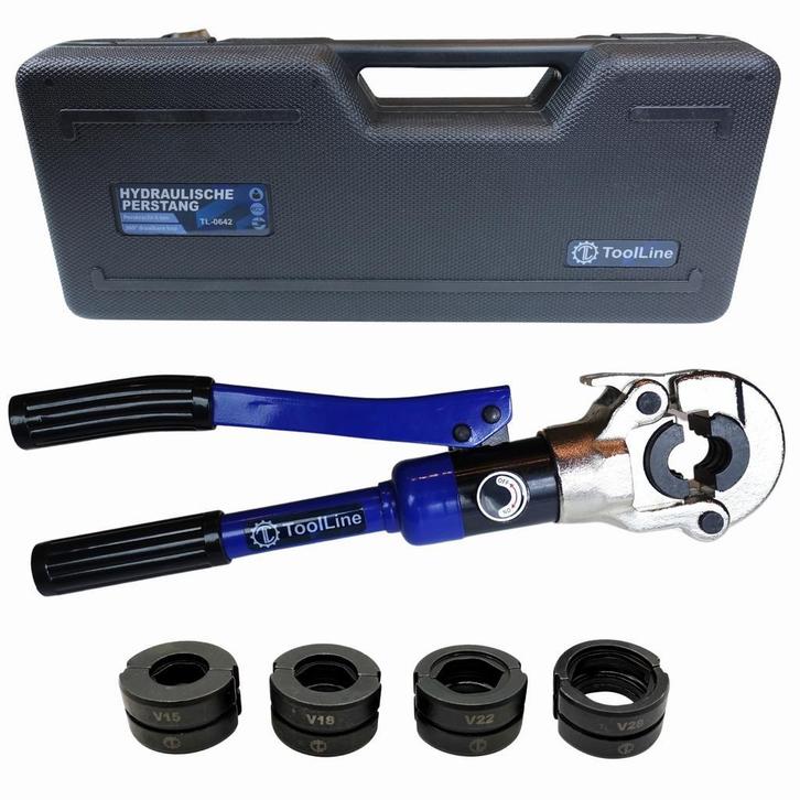 ToolLine | Perstang V-set (hydraulisch) | Viega perstang, Doe-het-zelf en Verbouw, Gereedschap | Handgereedschap, Nieuw, Verzenden