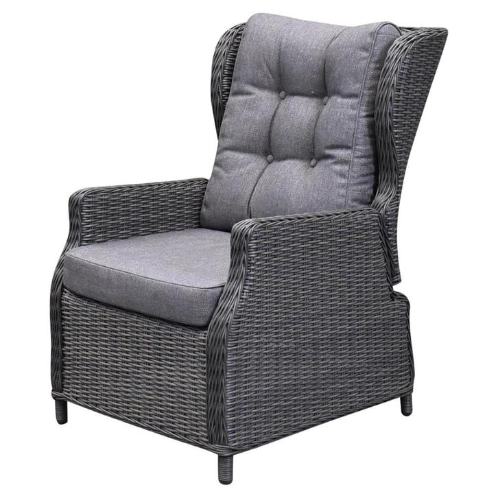 Ibiza premium dining stoel verstelbaar antraciet, Tuin en Terras, Tuinstoelen, Nieuw, Wicker, Ophalen of Verzenden