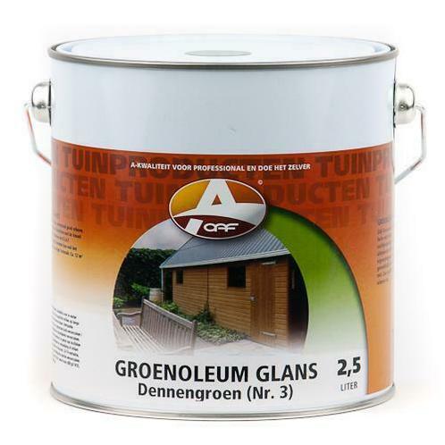 Groenoleum glans Wit 2,5 ltr, Doe-het-zelf en Verbouw, Verf, Beits en Lak, Nieuw, Verzenden