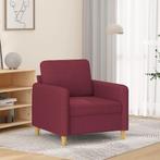 vidaXL Fauteuil 60 cm stof wijnrood, Huis en Inrichting, Banken | Bankstellen, Eenpersoons, Verzenden, Nieuw, Minder dan 150 cm