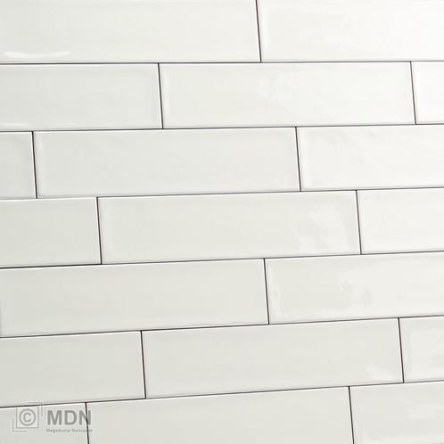 Handvorm tegels 7,5 x 30 cm off white creme glans-0,5m², Doe-het-zelf en Verbouw, Tegels, Nieuw, Verzenden