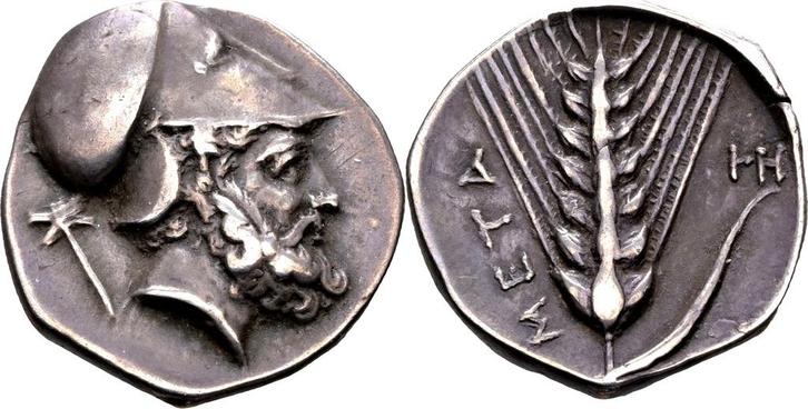 Lucania, Metapontum zilver, Postzegels en Munten, Munten | Europa | Niet-Euromunten, Verzenden