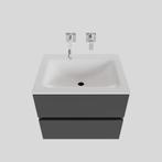 Badkamermeubel Solid Surface BWS Oslo 60x46 cm Mat Antraciet, Ophalen of Verzenden, Nieuw, Bad