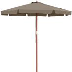 Kingsleeve Parasol Taupe Hout 330cm UV Bescherming 50+