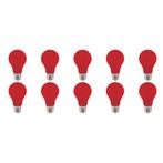 LED Lamp 10 Pack - Rood Gekleurd - E27 Fitting - 3W, Huis en Inrichting, Lampen | Tafellampen, Ophalen of Verzenden, Nieuw, Overige materialen