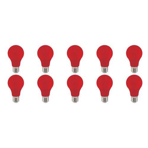 LED Lamp 10 Pack - Rood Gekleurd - E27 Fitting - 3W, Huis en Inrichting, Lampen | Tafellampen, Nieuw, Overige materialen, Ophalen of Verzenden