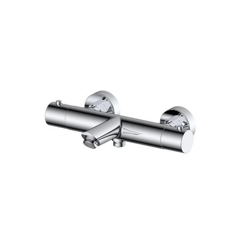 Thermostatische Badmengkraan Sanilux Peralta Opbouw Rond, Doe-het-zelf en Verbouw, Sanitair, Kraan, Nieuw, Chroom, Ophalen of Verzenden