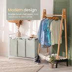 2dekans | ODADDY® Wasmand 3 Vakken - Uitschuifbare, Huis en Inrichting, Ophalen of Verzenden, Zo goed als nieuw, Wit