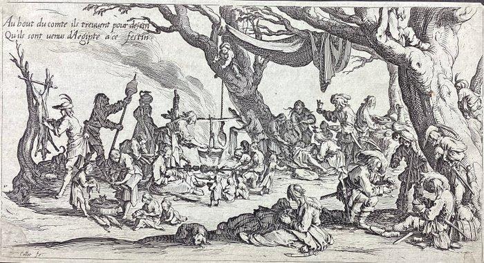 Jacques Callot (1592-1635) - Il banchetto degli zingari ,, Antiek en Kunst, Antiek | Overige Antiek