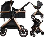 Ding Liam Black/Rose 3-in-1 Combi Kinderwagen Incl., Verzenden, Nieuw