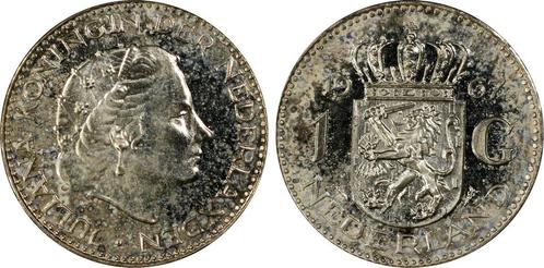 Koningin Juliana zilveren 1 gulden 1967 proof PR63 PCGS, Postzegels en Munten, Munten | Nederland, Losse munt, Zilver, Verzenden
