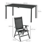 TRUUSK 5-delig Tuinmeubelset, Zitgroep Inclusief 1 Eettafel,, Verzenden, Nieuw