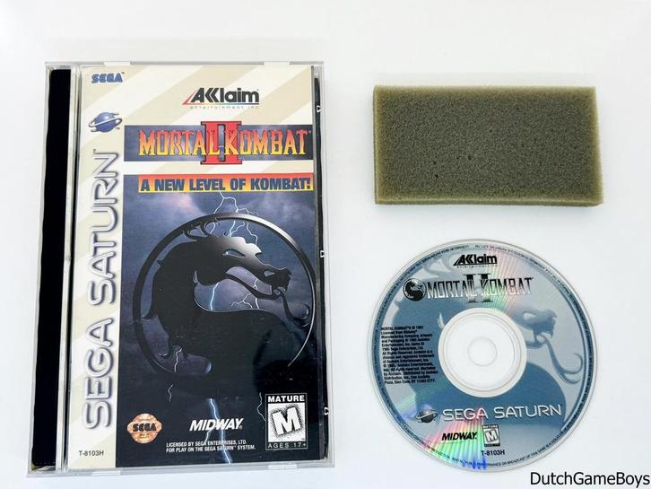 Sega Saturn - Mortal Kombat II + Reg. Card - USA, Spelcomputers en Games, Games | Sega, Gebruikt, Verzenden